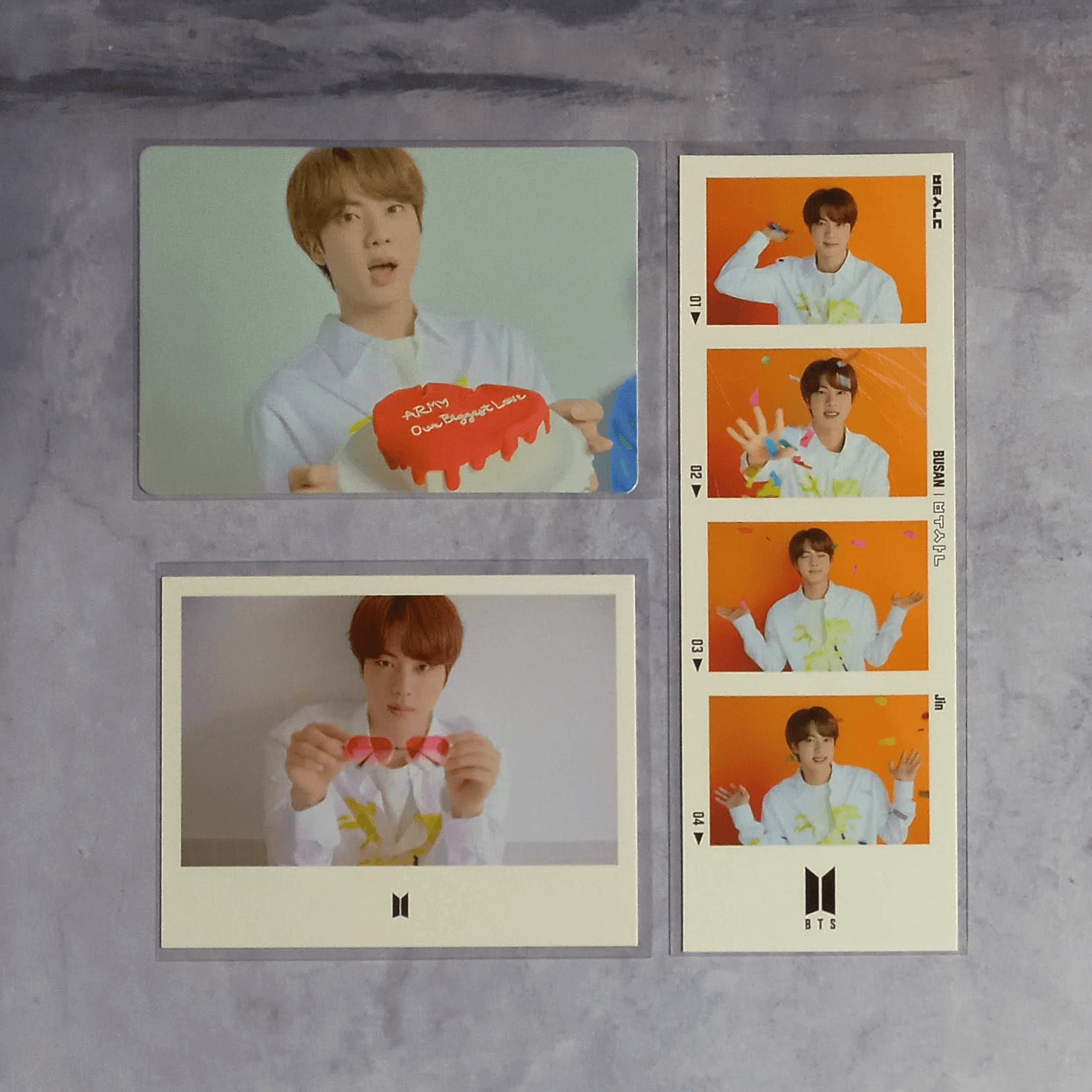 BTS Yet to Come in Busan Mini Photo Card 4-Cut Photo Instant