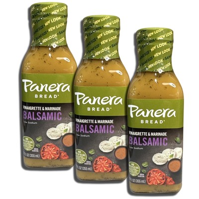 Balsamic Vinaigrette Salad Dressing & Marinade by Panera | 12 Ounce | Pack of 3