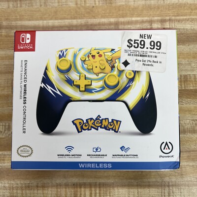 PowerA Enhanced Wireless Controller for Nintendo Switch - Pokemon Pikachu Vortex
