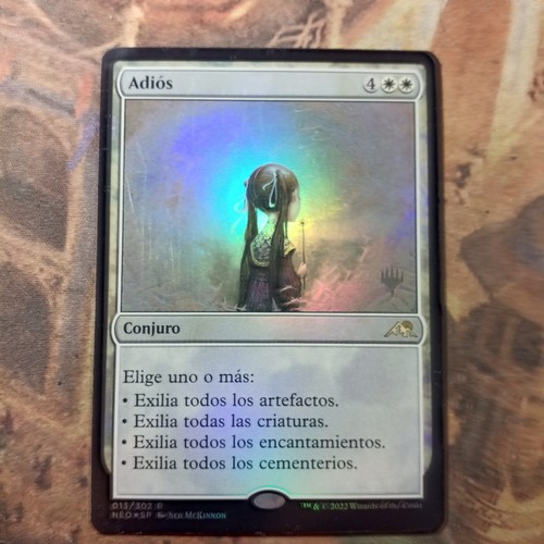 告別 スペイン語版プレリfoil  /  adiós MTG Kamigawa: Neon Dynasty Promo Foil Farewell Adios (NM