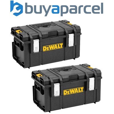 2x Dewalt Toughsystem DS300 Tough System Case Tool Box Storage Box Stackable 35L