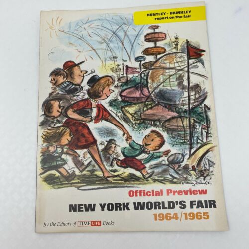  OFFICIAL PREVIEW Magazine New York Worlds Fair 1964/65 Time Life 28 Pages