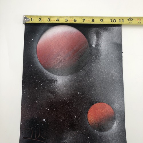 (Brand-New) Space Spray Paint Art Original Signed Poster-board