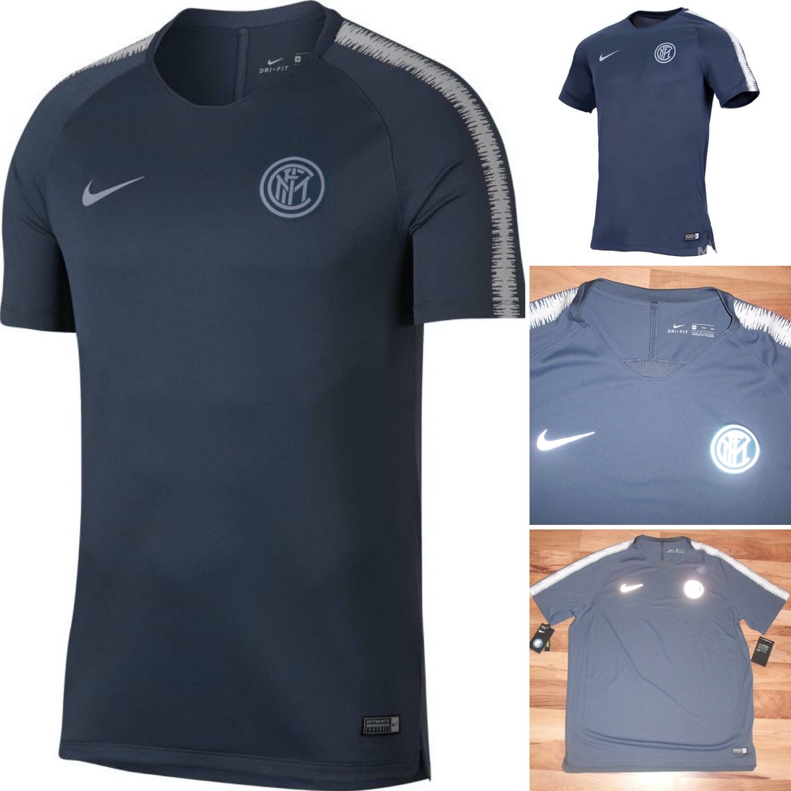 Nike Inter Milan 2018 Promotional Squad Jersey Shirt Reflective 919954 475 2XL