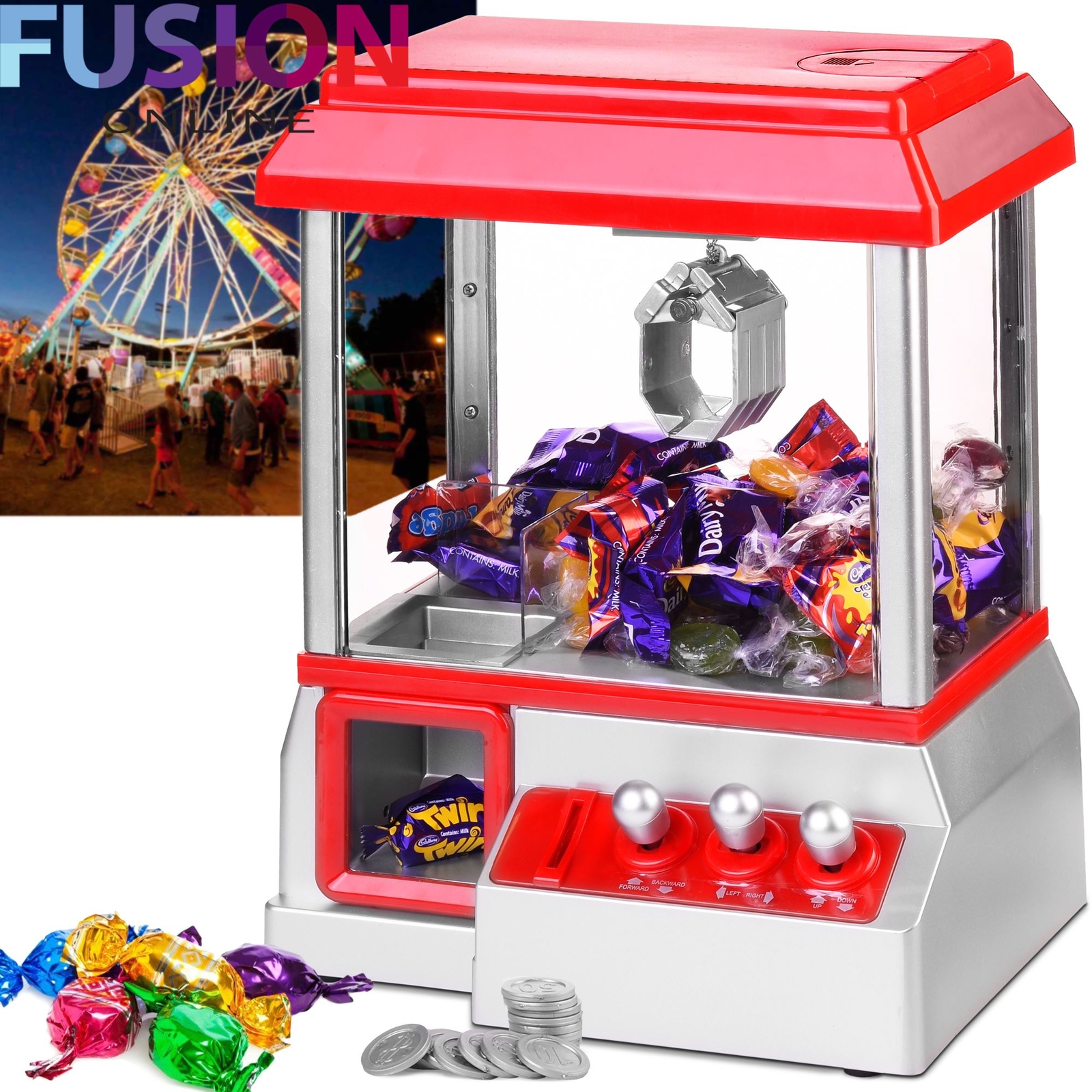 Arcade Candy Grabber Machine Toy Claw Game Kids Fun Crane ...