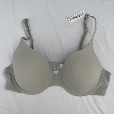 Amazon Essentials Women s Classic T-Shirt Bra Nude Underwire Light Gray Size 38B