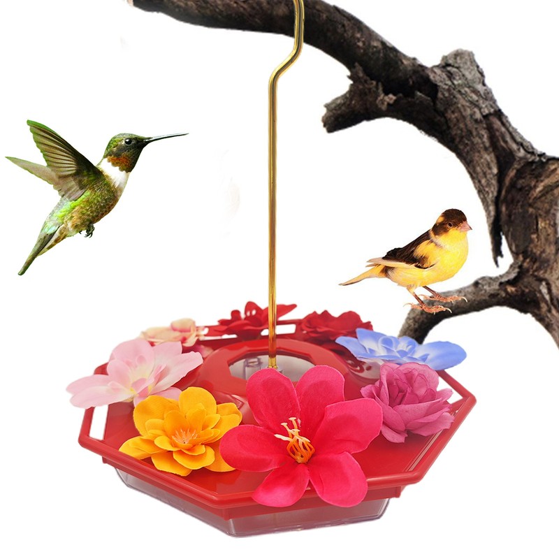 Humming Bird Feeders Round Hummingbird Water Feeder with 8 Feeding Port Hangable
