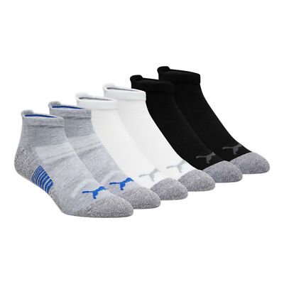 Носки Puma HalfTerry, 3 упаковки, мужские носки с низким вырезом, размер 10-13, 85947404