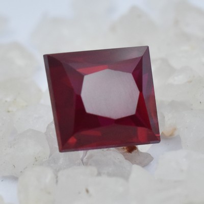CERTIFIED Natural Loose Gemstone Ruby Square Shape 14.60 Ct Pigeon Blood Red a63