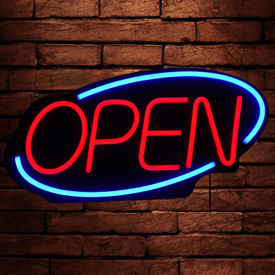 Large LED Open Sign Neon Light Bright for Restaurant Bar Pub Shop Store Business