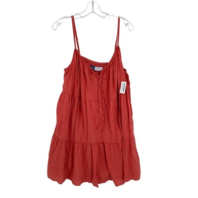 Old Navy Cami Tunic Top Shirt Womens Size Large NWT Tiered  Retro Y2K Coquette