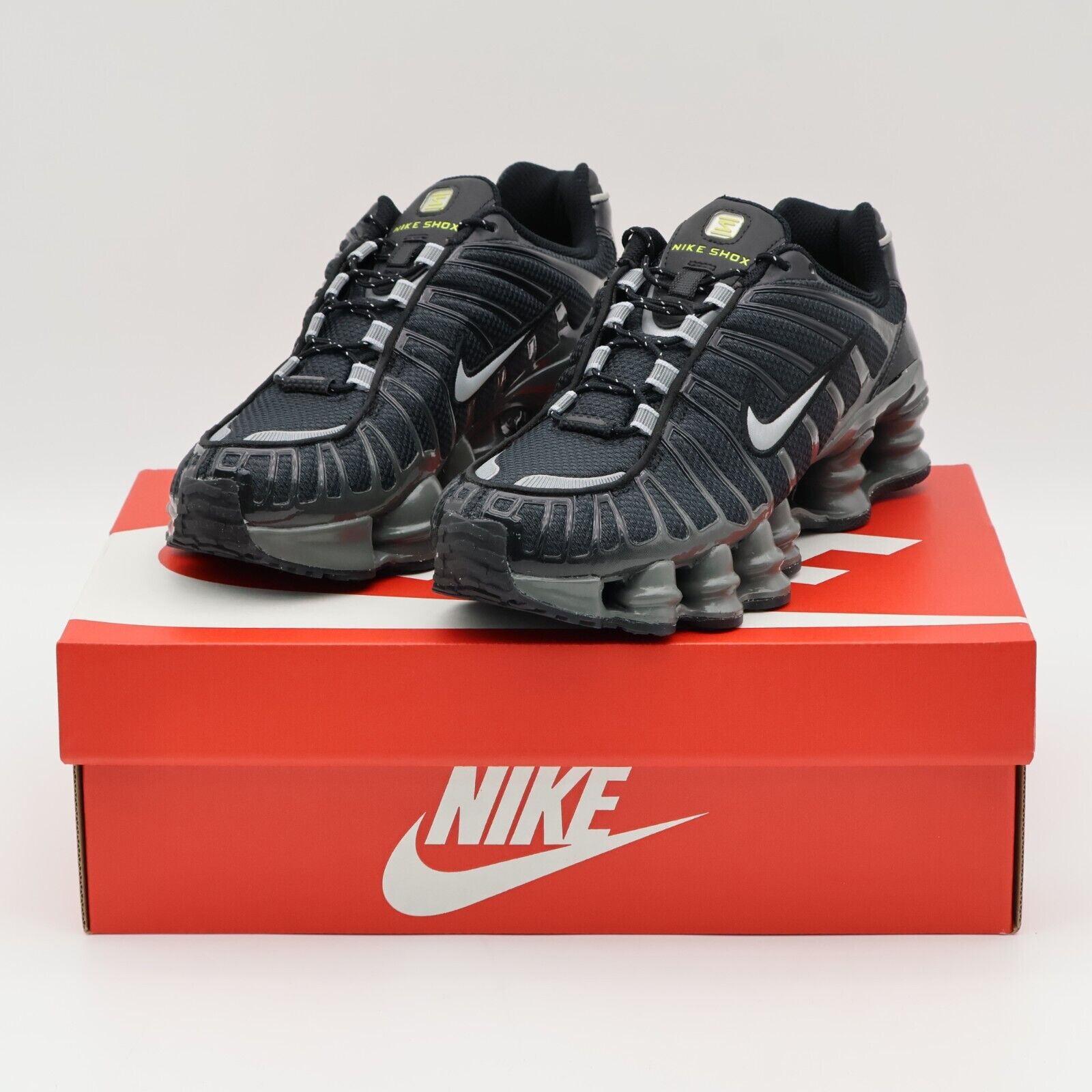 FV0939-001 Nike Shox TL Black Metallic Silver Iron Grey FV0939-001 Nike Shox TL Black Metallic Silver Iron Grey