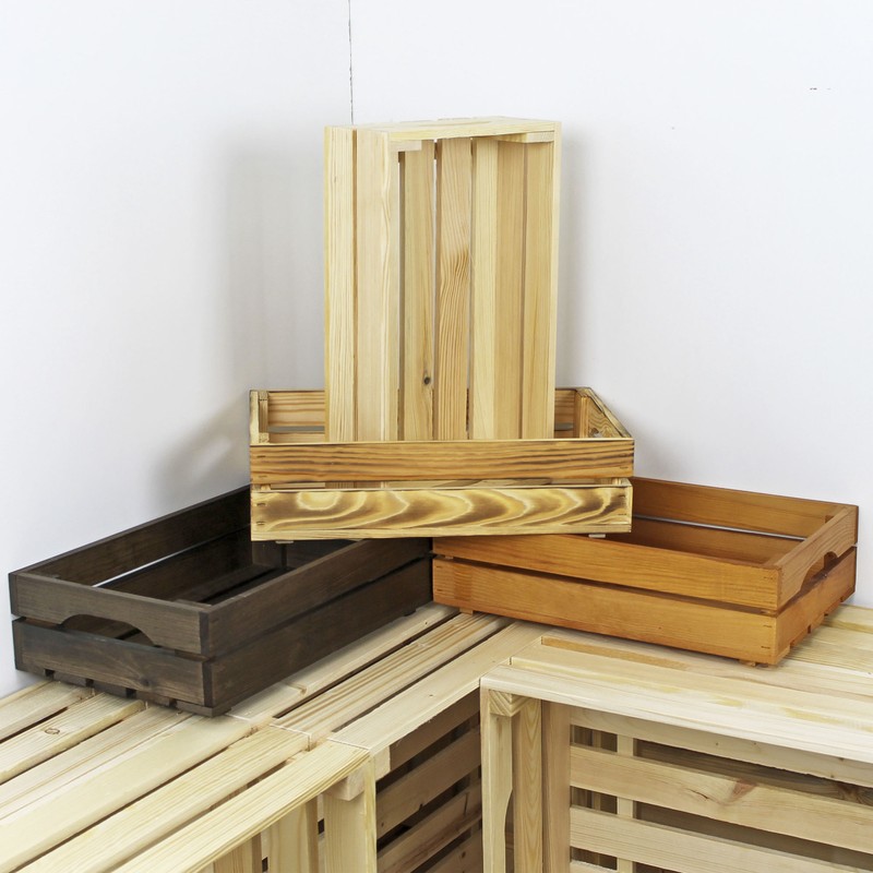 Holzkiste S Stiege Steige Obstkiste Dekokiste Geschenkkiste 40x25x9,6 Cm