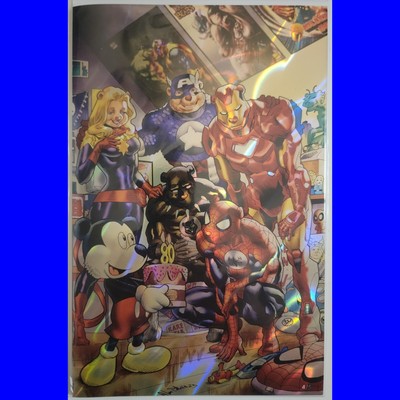 Killer Kare Bears - Disney D23 Birthday Homage - Magma Foil Virgin - Ltd #4/5