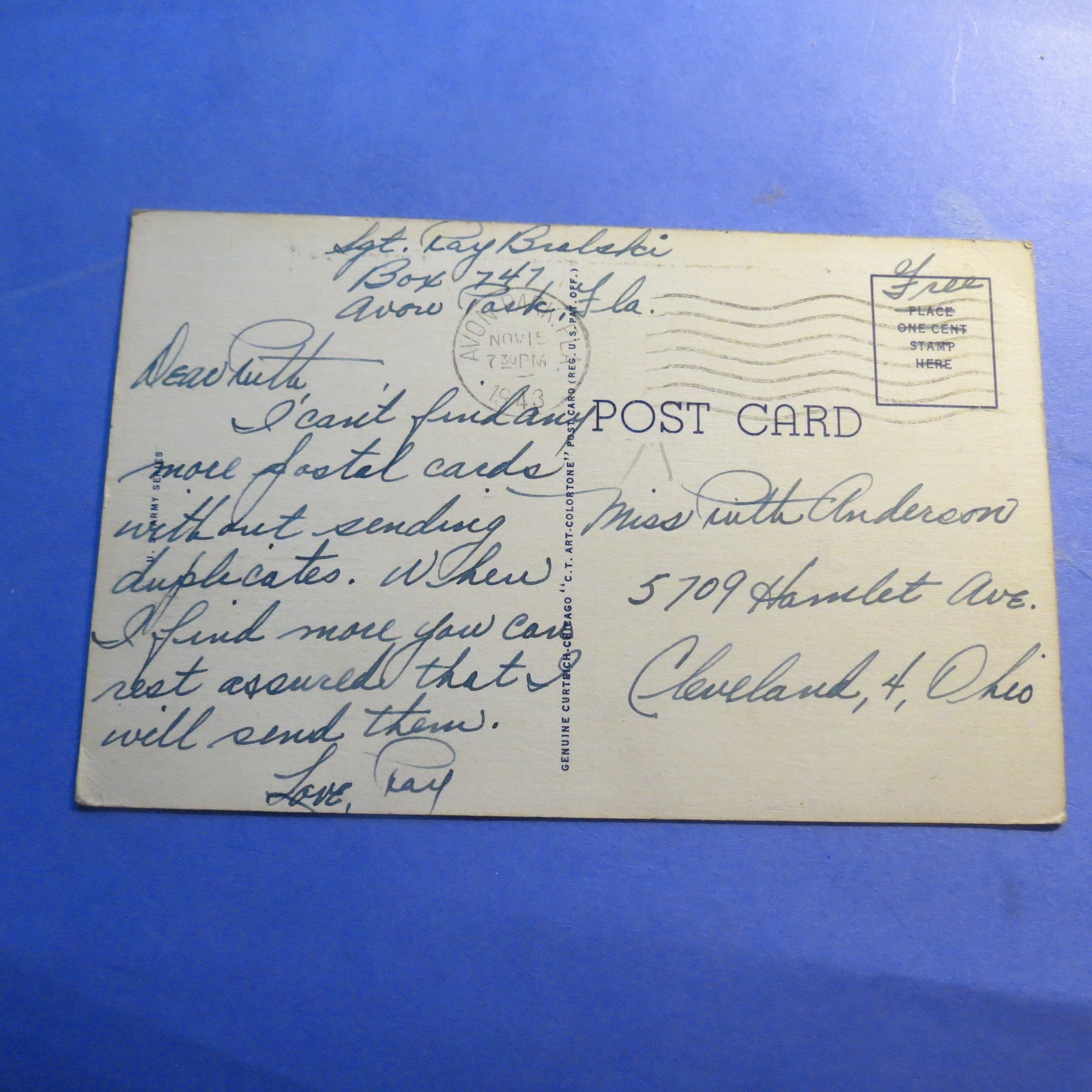 On the march US Army Training 1940's Vintage Old Postcard PC2417