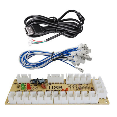 Quimat Zero Delay Arcade USB Encoder Board to Joystick DIY Kit for Mame Jamma PC