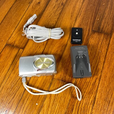 Olympus Stylus 400 Digital Camera With Battery Charger Tested Works