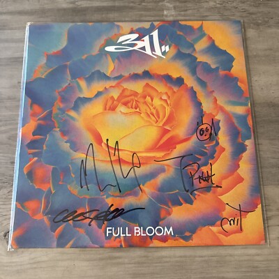 311 SIGNED Full Bloom Vinyl LP Indie Exclusive Swirl Variant Autographed Jacket