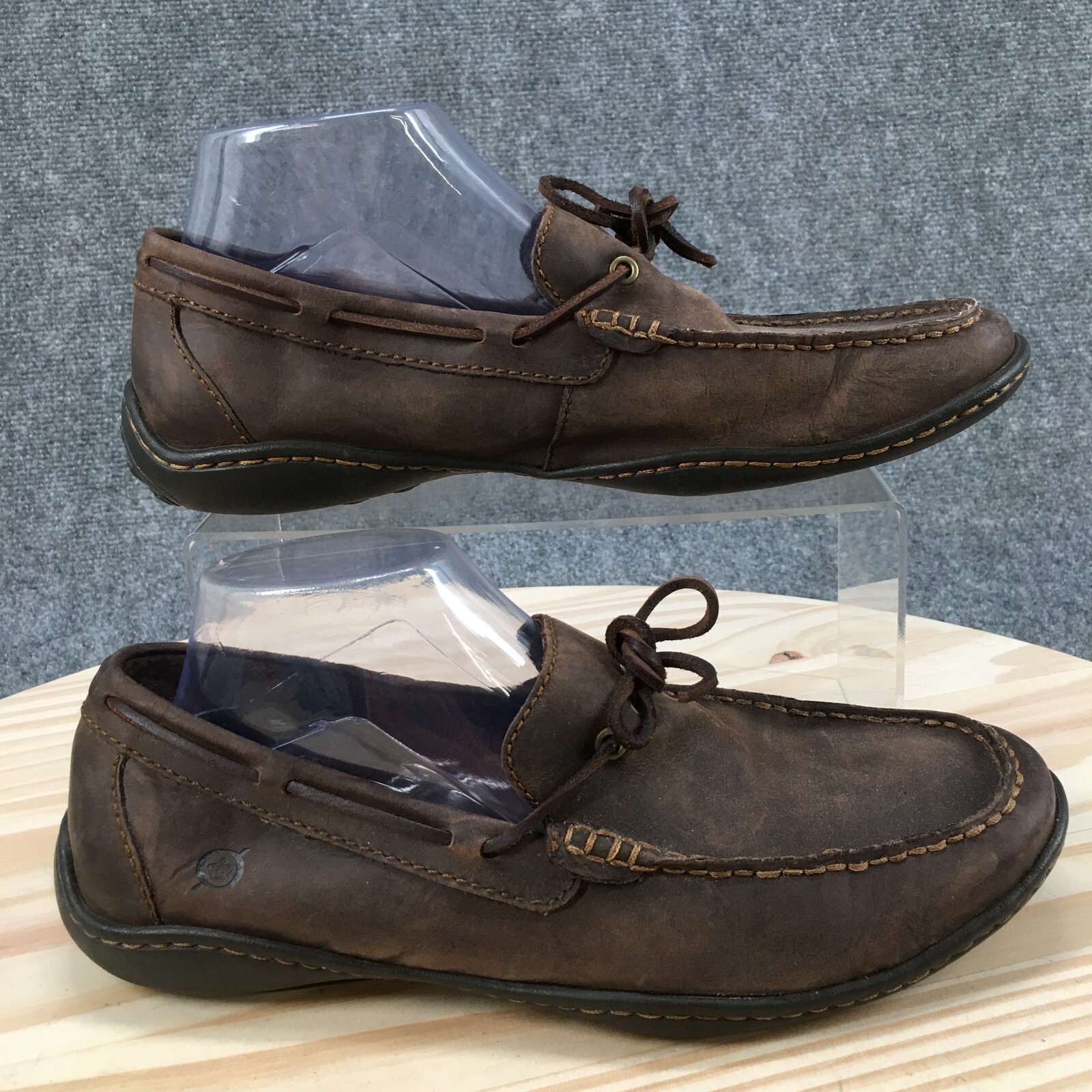 Born Boat Shoes Mens 8 Abraham Slip On Moccasins Flats