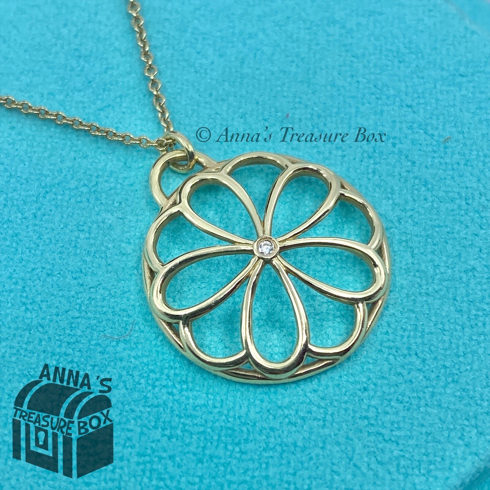 tiffany garden flower pendant