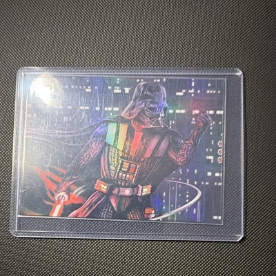 Topps Star Wars Galaxy Power of the Dark Side #53 Refractor Vader Luke
