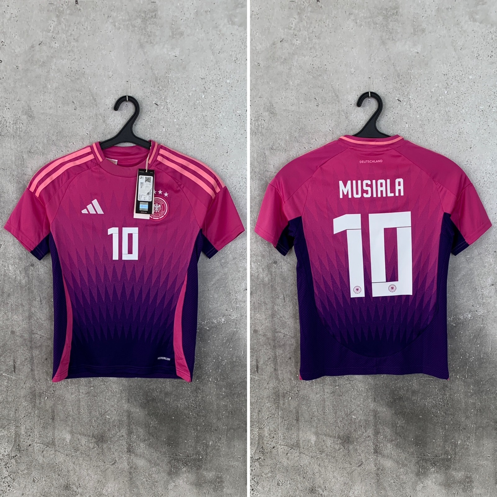 新品 2024 MUSIALA#10ドイツ代表ユニフォーム サッカー ジャージ GERMANY 2024 2025 AWAY FOOTBALL SHIRT #10 MUSIALA ADIDAS