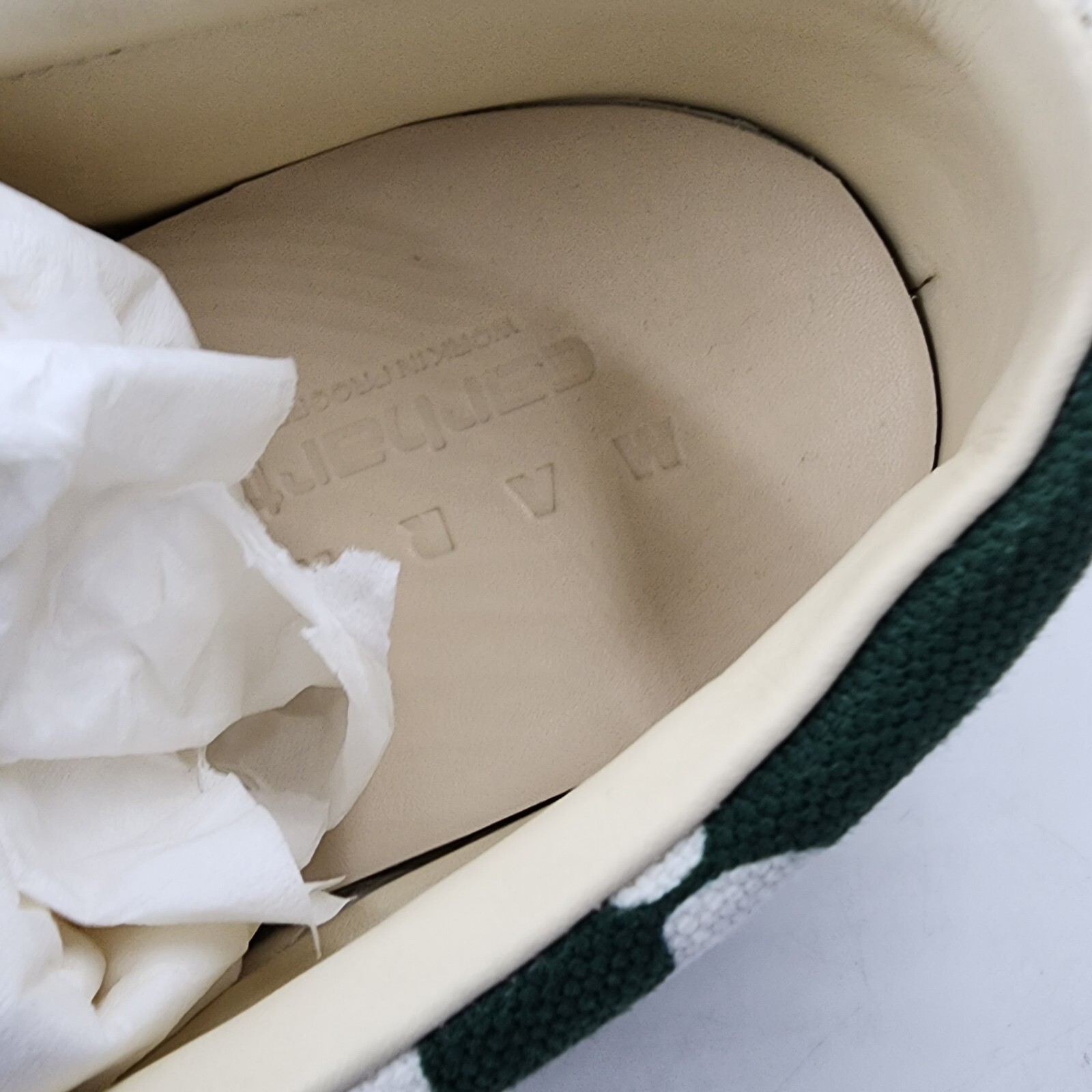 MARNI X CARHARTT MARNI X CARHARTT WIP SLIP ON SNEAKERS MEN'S 44/11US GREEN FLORAL PATCH LOGO +