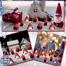 Soulchen 50 Pcs Winter Mini Penguin Figurines Small Resin Penguin with Red Hat Tiny Animal Statue Cake Topper Birthday Decorations for Christmas Micro Landscape Party Supplies Doll House DIY Craft