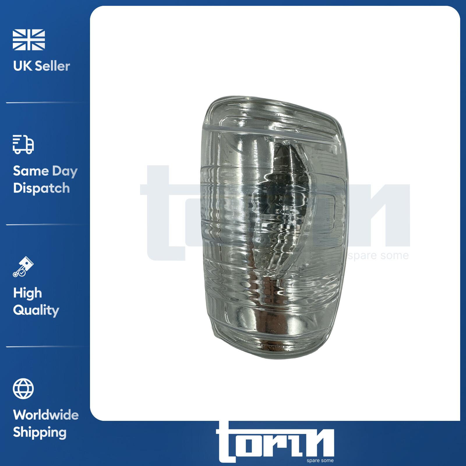 WING MIRROR INDICATOR LEFT SIDE DOOR LENS O/S FOR FORD TRANSIT MK8 BK3113B381AD