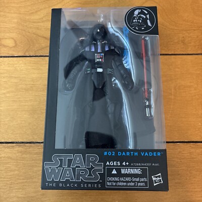 Star Wars The Black Series #02 Darth Vader 6  Figure NEW Sealed Blue Line 2014