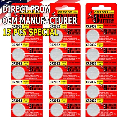 15x New LITHIUM BATTERY 3V CR2032 CR 2032 BR2032 DL2032 Remote Button Cell Watch