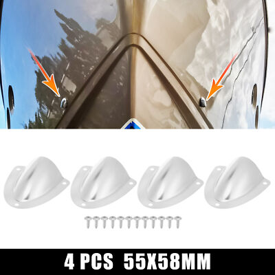 4pcs 58x55mm Boat Wire Cover Transducer Cable Cover Clam Shell Vent Wire Cover