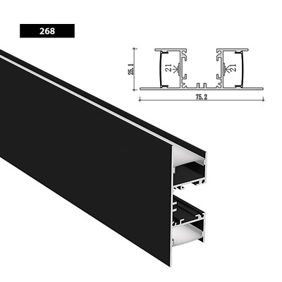 2M LED Profiles Aluminium Channel With Diffuser For LED Strip Light V/U-Shape