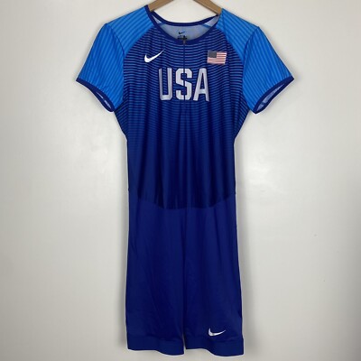 Nike Elite Pro USA Olympics Track Field Singlet Speed Suit 898154-xxx Men s Sz L