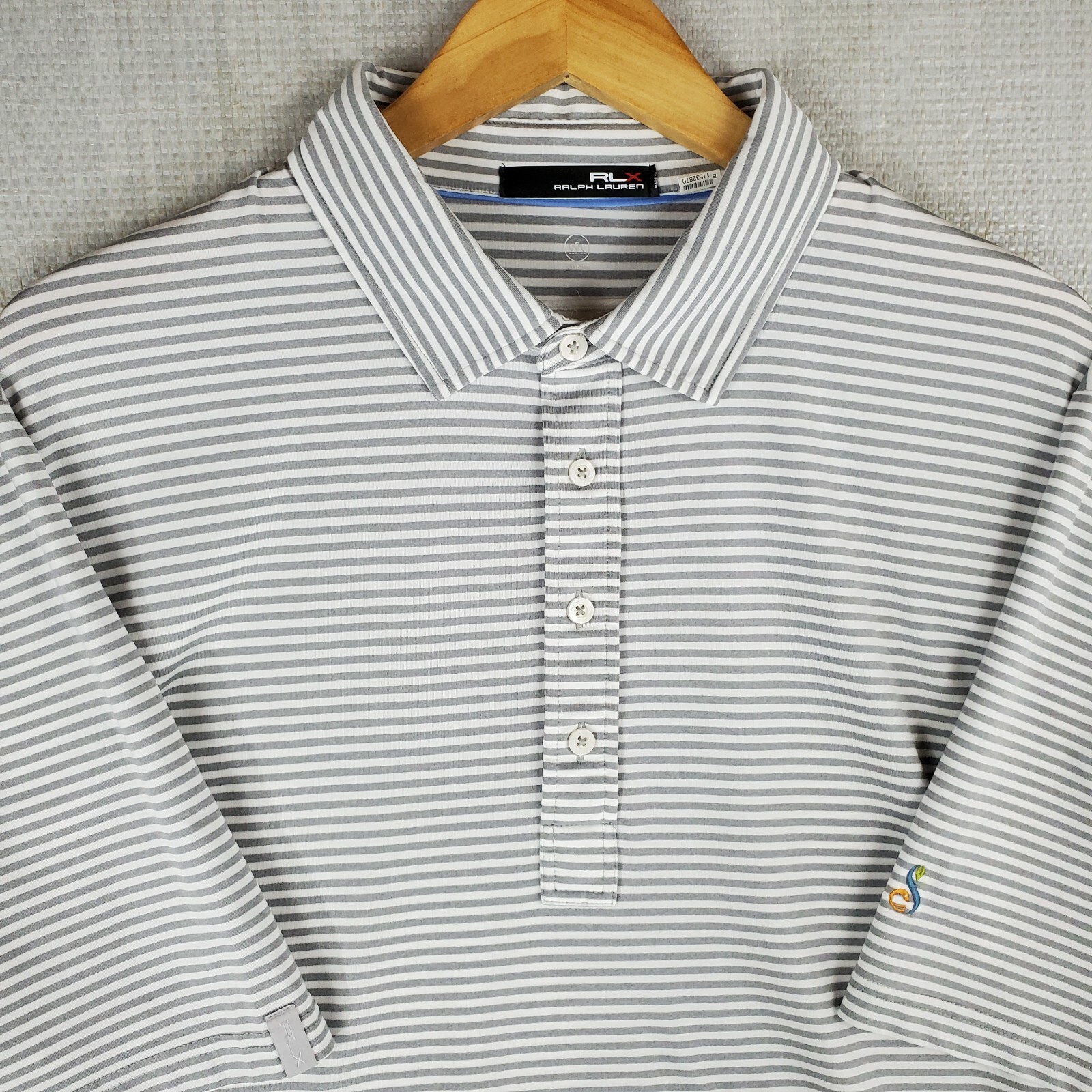 RLX RALPH LAUREN Size XL Mens Long Placket Polo Sport Shirt