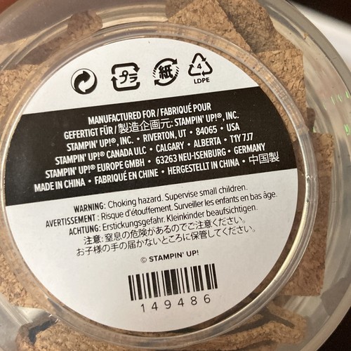 Stampin Up Crafting Supplies Rhinestones Gems Sequins Cork Self Adhesive Lot/7