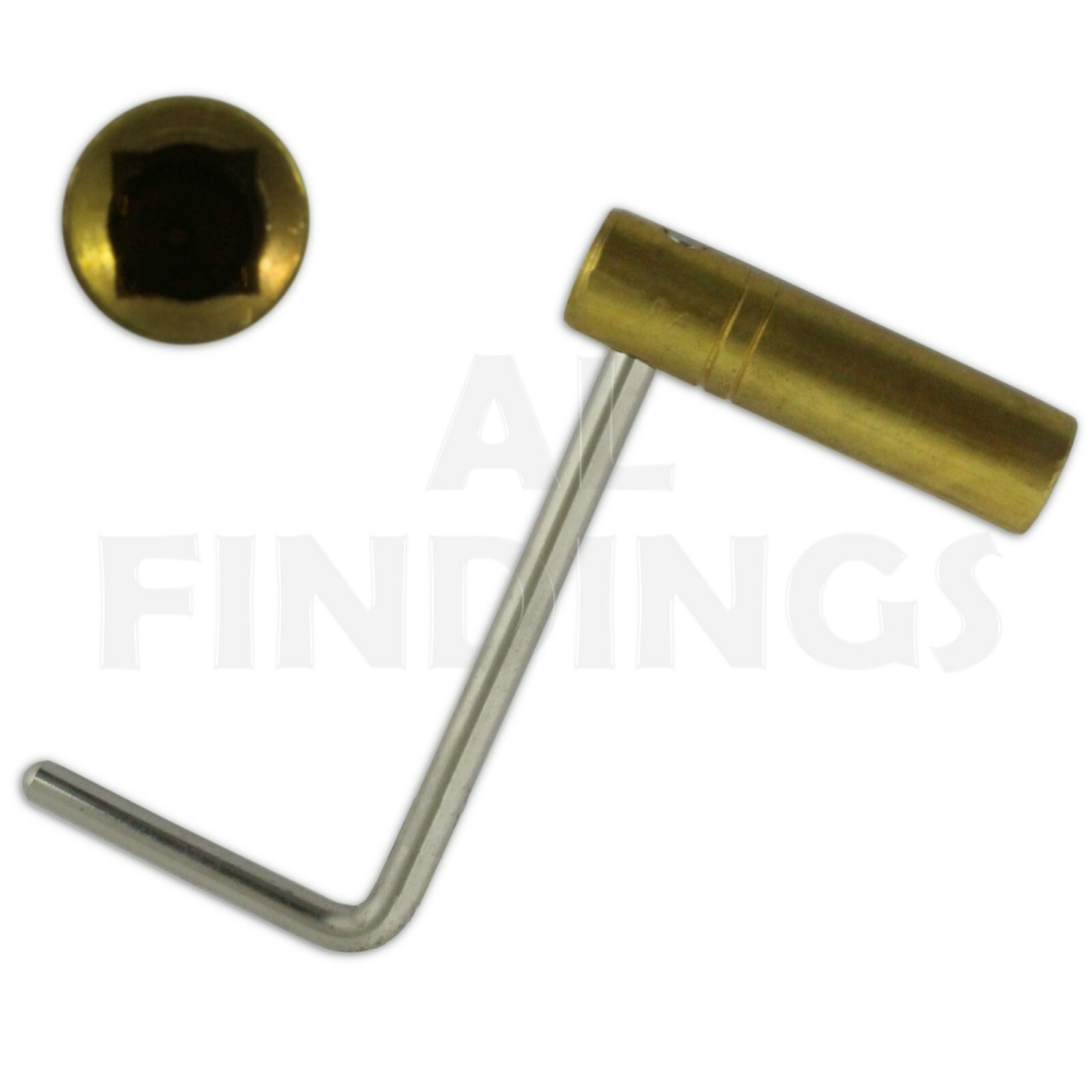 2.50mm6mm Vienna Brass Crank key for Grandfather Longcase Clock