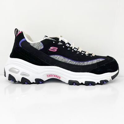 

Skechers Womes D Lites 149060 Черная повседневная обувь Кроссовки Размер 7, Черный, D Lites