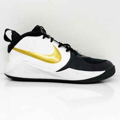 Черные баскетбольные кроссовки Nike Boys Team Hustle D9 AQ4224-004, размер 7 лет