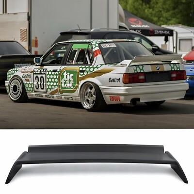 BMW E30 M3 DTM Style ABS Plastic Rear Trunk Spoiler + Gurney Flap E30 M3 325i