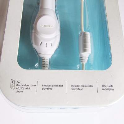 Belkin Car Charger Made for iPod WHITE Auto Power Cord NEW in Package