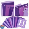 Happy Birthday Banner Sign, Birthday Garland Wall Door Banners Flag for Women Men Boys Girls Party Backdrop Decorations, Personalized Letters Name Banners ﻿ (Light Purple and Purple)