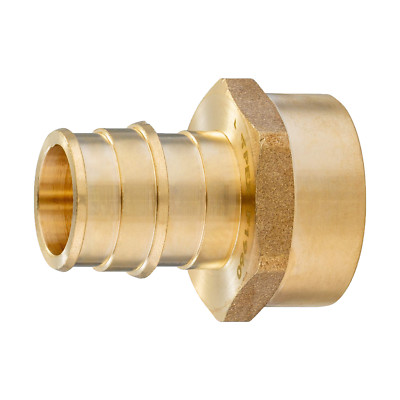 EFIELD 2-100 Packs Pex A 1'' x 1'' Female Adapter Expansion Brass Fittings No Lead