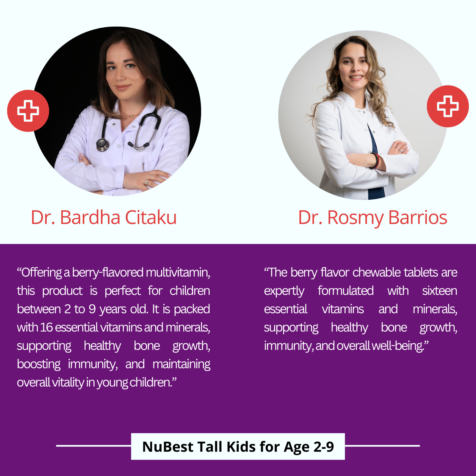 NuBest Tall Kids (2-9 years) Helps Kids Grow, 90 Chewable Tablets - Pack 3