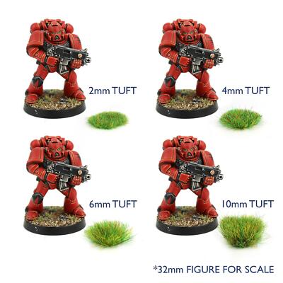 WWS Static Grass Tufts x 100 – Daffodil, 4mm – Model Railway Wargame Scenery