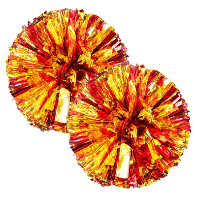 2pcs Cheerleading Pom Poms for Games Team School Sports Cheering Dancing