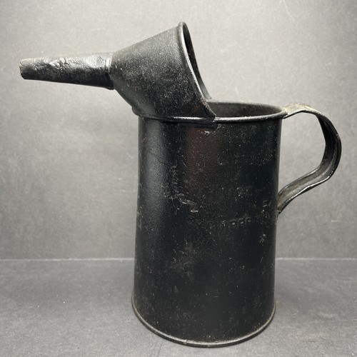 Vintage c1930s Metal Oil Can Funnel Automobile Engine Oil 1 Vintage c1930s Metal Oil Can Funnel Automobile Engine Oil 1