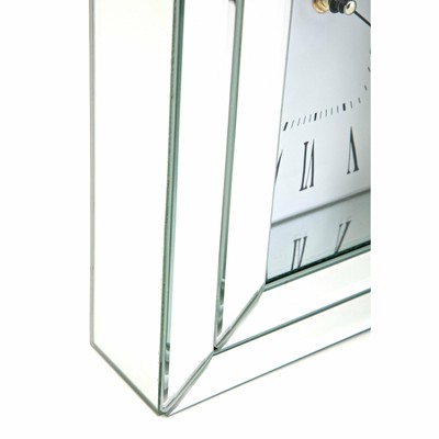 Imax Clara Mirror Desk Clock, Mirrored