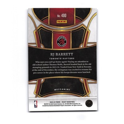 2023 Panini Select Basketball #400 RJ Barrett