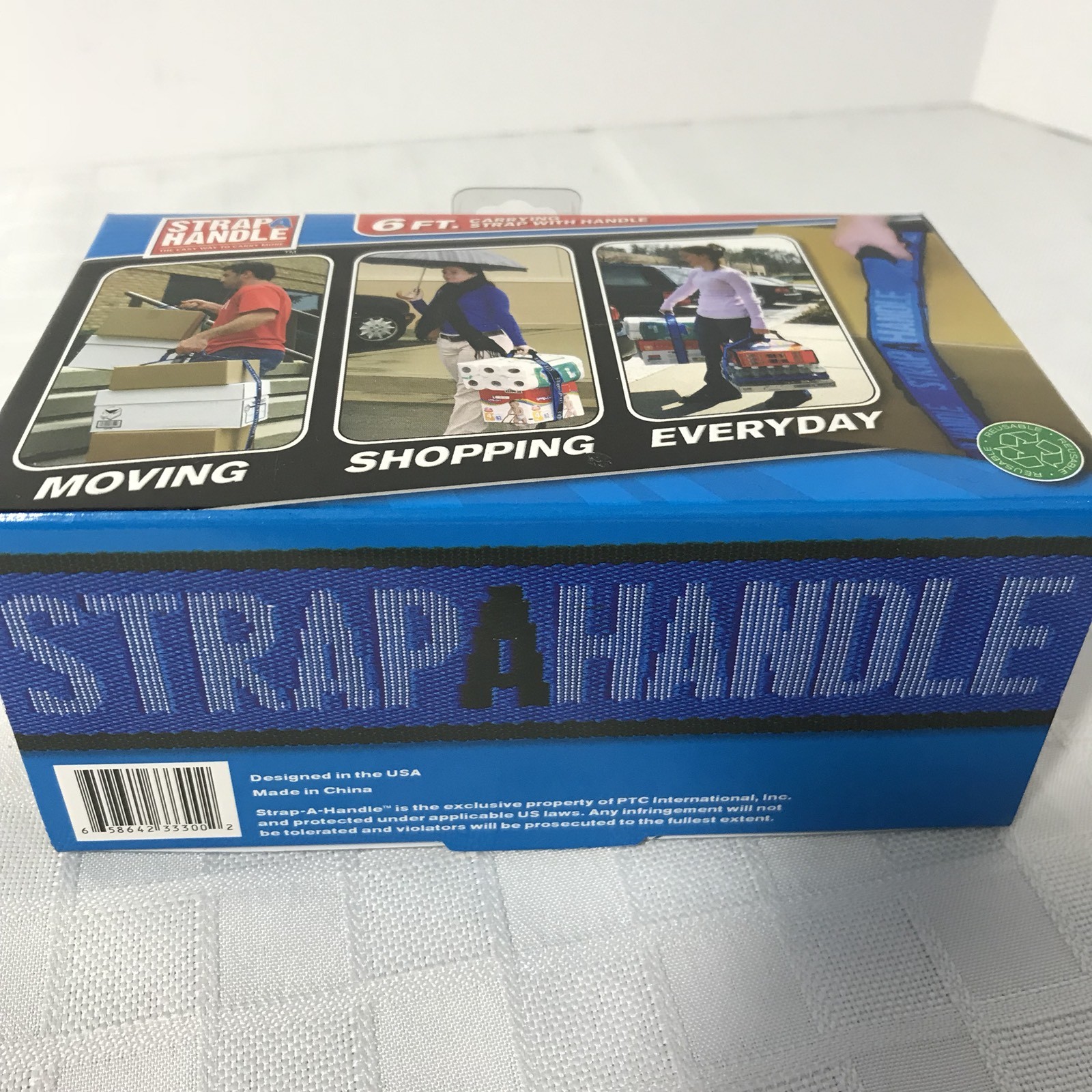 Strapahandle Carry Strap Handle Up to 40lbs 6 foot Easy Way Carry Items NEW